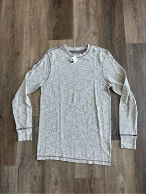 Reclaim Heather Gray Long Sleeve Crewneck Top Men’s Size Medium new with tags